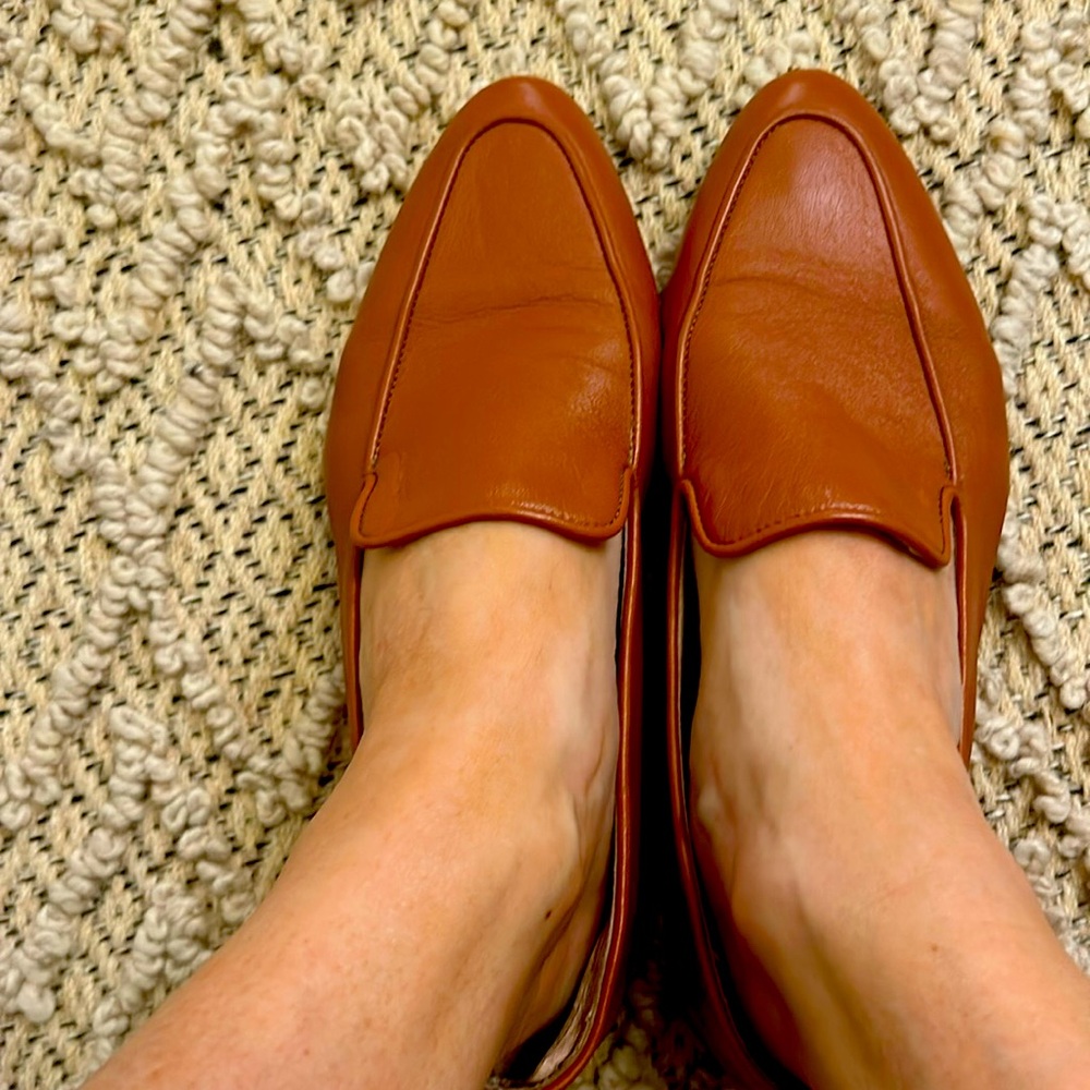 Ballerette cognac loafers